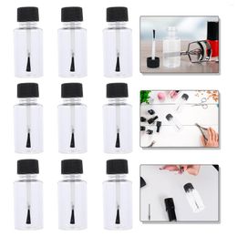 Storage Bottles Nail Polishempty Containerrefillable Oil Minicuticle Clear Brushwithpaint Transpar Applicator Organiser Varnish Diy Refilled