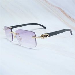 36% OFF 2023 Luxury Brand Designer Men Carter Wood Frames White Black Buffalo Horn Sunglass Fashion Buffs Wooden Eyewear