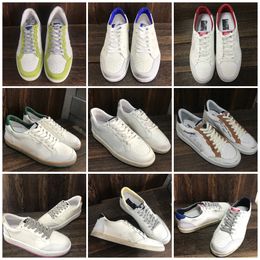 New Season Luxe Designer Shoes Golden Ball Star Sneakers Classic White Leather Do Old Dirty Fashion Uomo Donna Super Star Sport Casual Shoe