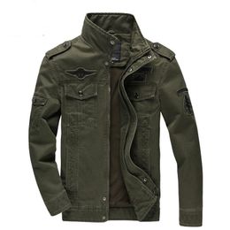 Mens Jackets Casual Army Military Jacket Men Plus Size M6XL Jaqueta masculina Air force one Spring Autumn Cargo Coat 230203