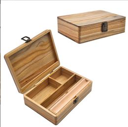 Smoking Pipes Pure manual camphor wood cigarette maker operating console cigarette box double-cover storage box