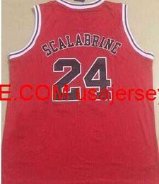 Vintage 24 Brian Scalabrine College Basketball Jersey Size S-4XL 5XL custom any name number jersey