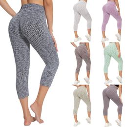 Women's Leggings Fashion Women Tight High Waist Stretch Yoga Pants Gym Hip Lift For Fitness Running Sport Cropped TrousersWomen's