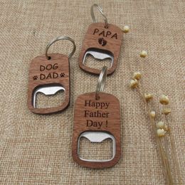 Mobile Phone Straps Charms Keychain Keyring Keyholder Wholesale Wood Promottional Key Chain Opener Custom Logo Wood Beer Keychain Jar Opener