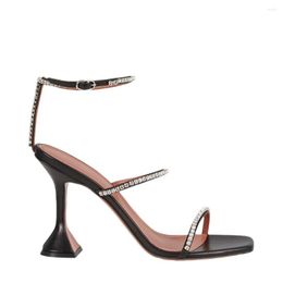 Sandals GOGD Fashion Women Design Rhinestone High Heels Elegant Style Crystal Sexy For Ladies Open Toe Wedding Shoes