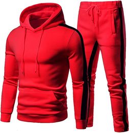 Men's Tracksuits Mens Track Suits 2 Piece Autumn Winter Jogging Sets Sweatsuits Hoodies Jackets and Athletic Pants Men Clothing 230203