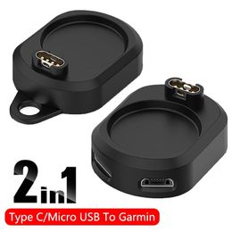 Type C Micro Interface Watch Charging Dock Stand For Garmin Fenix 7 7X 7S 6 6X EPIX Forerunner 955 255 Charger Adapter Converter