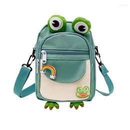 Evening Bags Cartoon Small Mobile Phone Frog Bag 2023 Fashion Funny Cute Ins Girl Shoulde Crossbody For Women