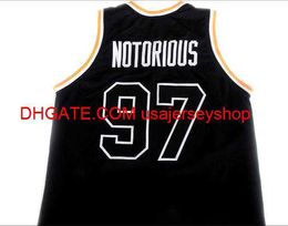 Custom Men Youth women Vintage #97 Notorious Bad Boy Biggie Smalls New Basketball Jersey Size S-4XL 5XL or custom any name or number jersey