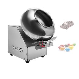 Nuts Sugar Polisher Machine Chocolate Coating Pan Machine Easy Operation Drum Table Seed Coater