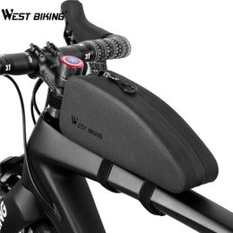 WEST BIKING Bicycle Bag Waterproof MTB Road Panniers Front Frame Basket Cycling Accessories Handlebar Triangle Bike Bags 0201