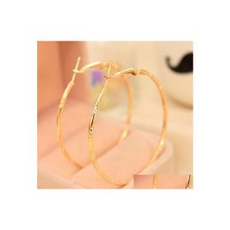 Hoop Huggie Earrings Sier Or Gold Plated Stainless Steel For Basketball Wives Jewellery Christmas Big Drop Delivery Dhjm5