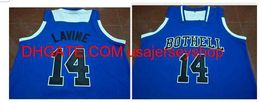 Rare blue Bothell Zach LaVine #14 College Basketball Jersey Size S-4XL 5XL custom any name number jersey