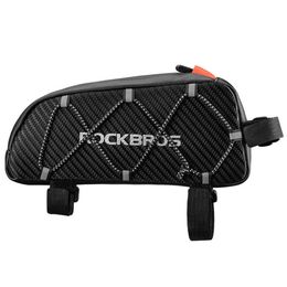 Panniers s Waterproof Frame Top Tube Bicycle Pouch Large Capacity Cycling Front Storage Bag for Road MTB Mountain Bike 0201