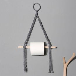 Decorative Figurines Objects & Cotton Rope Curtain Tiebacks And Toilet Paper Dispenser - Boho Style Home Deco P9YB