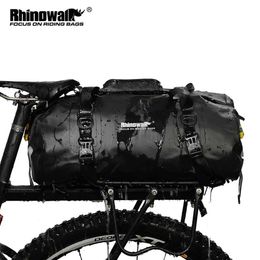 Panniers s Rhinowalk 20L Waterproof Pannier Multifunctional High Capacity Bicycle Shoulder Bag Bike Accessory 0201
