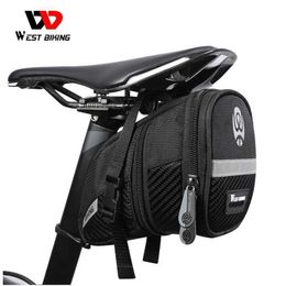 Panniers s WEST BIKING Bicycle 3D Shell Storage Seat Cycling Tail Rear Pouch Bag Saddle Reflective Bike Accessories 0201