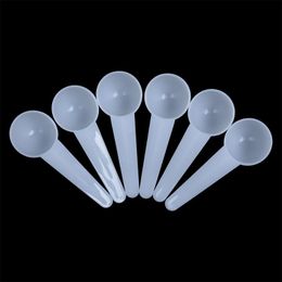 Classic Plastic Spoon Measuring Scoop Measure Spoons for Milk DIY Mask Kitchen Tool White Clear Colours 5g 10ML