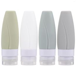 Storage Bottles Silicone Tubes Refillable Travel Squeeze Bottle Squeezable Lotion Empty Cap Portable Container Size