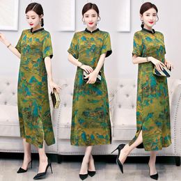 Ethnic Clothing Chinese Dress Qipao Vintage Cheongsam Female Oriental Women Evening Elegant Party QipaoEthnic