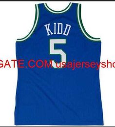 Custom Men Youth women Vintage 1994-95 Jason Kidd #5 Basketball Jersey Size S-4XL 5XL or custom any name or number jersey
