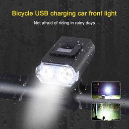 Lights Bike Lamp Waterproof Outdoor MTB Cycling USB Rechargeable Flashlight LED Taillight Bicycle Lantern 0202