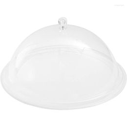 Kitchen Storage Round Food Meal Cover Drop-Resistant Transparent Bread And Snack Acrylic Preservation Dust