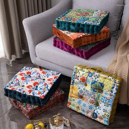 Pillow Chair Pad Set Dutch Velvet Printed Thick Bu Decor Ornamental Pillows For Living Room Sofa Sitting Floor Textile