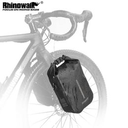 Panniers s Rhinowalk Bike Quick Release Fork Waterproof 4L 6L Cycling Bicycle Front Pack Mount Electric Scooter Storage Vehicle Bag 0201