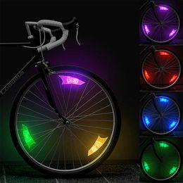 LED Spoke Light Waterproof Road Wheel Lights Night Riding Safety Warning Spokes Lamp Bike Decor Bicycle Accessories 0202