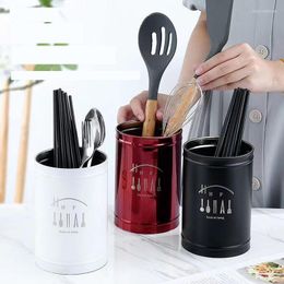 Storage Bottles Stainless Steel Standing Cutlery Utensil Holder Drainer Spoon Fork Chopsticks Basket Rack Kitchen Accessories Organiser