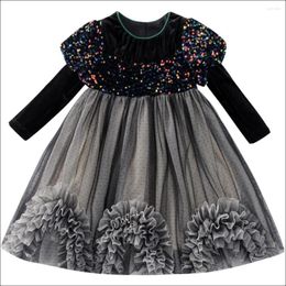 Girl Dresses Autumn Toddler Party Princess Dress Sequined Clothes Wedding Kids For Girls Ball Gown 3-8Years