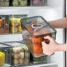 Storage Bottles Refrigerator Box Timing Fresh Fridge Organiser Vegetable Fruit Food Containers Pantry Kitchen Tea Home