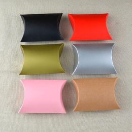 Gift Wrap 10PCS Kraft Paper Pillow Candy Box Wedding Packaging Bags Favours Christmas Birthday S