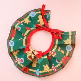 Dog Collars Gift Cozy Year Xmas Printing Cat Collar Universal Christmas Bow-knot Pet Supplies