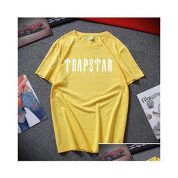 Men's T-shirts 2022 Mens Trapstar T Shirt Designer Men Women Hip Hop Top Print Tshirt Summer Fashion Black Sportswear Brand Sweatshi Dh2kx 571