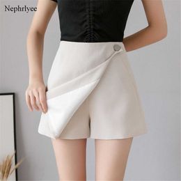 Women's Shorts 2021 Elegant Fashion Sexy Women Summer Stylish High Waist Casual Korean Style Girls A-Line Skirts SHT049 Y2302