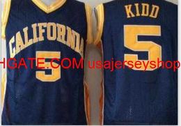 Vintage # 5 Jason Kidd California Golden Berass basketball Jersey Size S-4XL 5XL custom any name number jersey