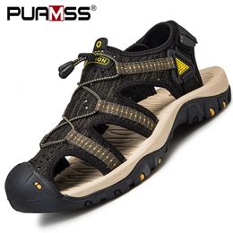 Sommer Männer Schuhe S Plus Size Mode Sandalen für lässige Turnschuhe im Freien im Freien Strandwasserschuppen Plu Fahion Sandalen Caual Sneaker Slipper