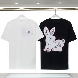 Mens designer t shirt Tees rabbit print Top Fashion Womens Letter Print Short Sleeve Round Neck Clothes XL XXL 3XL