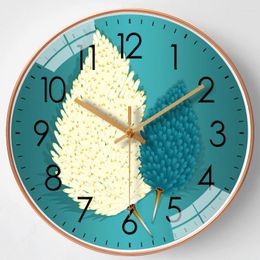 Wall Clocks Modern Home Decoration Silent Clock For Living Room Bedroom Nordic Mural Round Creative Mute Decor Watch