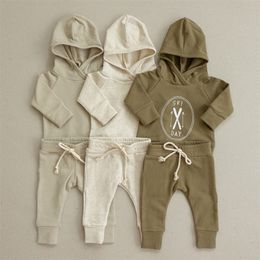 Clothing Sets Kids Sweatshirt Tops Pants Spring Toddler Boys Girls Clothes Tracksuit Baby Pyjamas Children 230203
