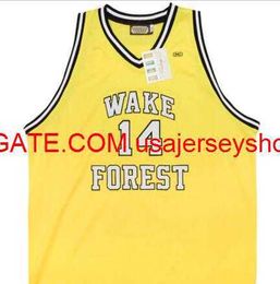 Custom Men Youth women Vintage #14 Tyrone Bogue Wake Forest Demon deacons basketball Jersey S-4XL 5XL custom any name number jersey