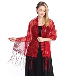 Scarves Paisley Floral Sequins Elegant Women Cape Shawl Pure Color Hollow Wedding Party Shawls Bride Bridesmaid Boleros Wraps