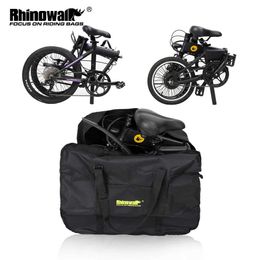 Panniers s Rhinowalk 16" 20" Folding Portable Bicycle Carry Bag Cycling Bike Transport Case Travel Bycicle Accessories 0201