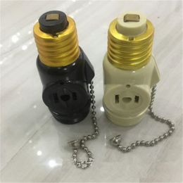 E26 Lamp Holders & Lamp Bases With Zipper Switch, Split Fire Light Socket