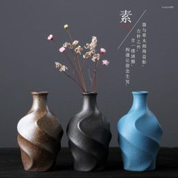 Vases Flower Arrangement Kiln Becomes Crude Pottery Small Device Japanese-style Home Decoration Plant Hydroponics