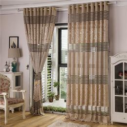 Curtain Simple And Comfortable Breathable Chinese Classical Jacquard Curtains For Living Room Dining Bedroom Dirty-proof