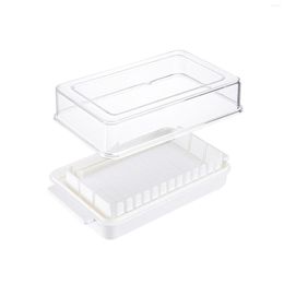 Plates Home With Lid Refrigerator Kitchen Storage Box Butter Dish Cheese Multipurpose Container Cutter Restaurant Easy Clean Keeper