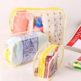 Storage Bags 1PC Transparent Travel Bag Set Airport Cosmetic Makeup Toiletry Wash Pouch Waterproof Bathroom Shower Organiser